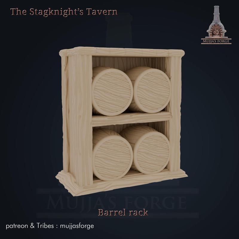 The Stagknight's Tavern - Barrels rack