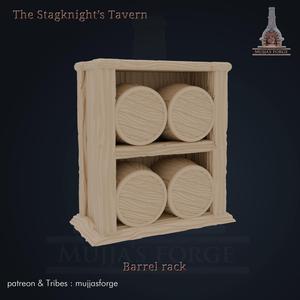 The Stagknight's Tavern - Barrels rack
