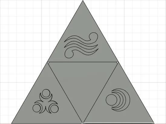 The Legend Of Zelda (OOT) Triforce LED Lamp   
