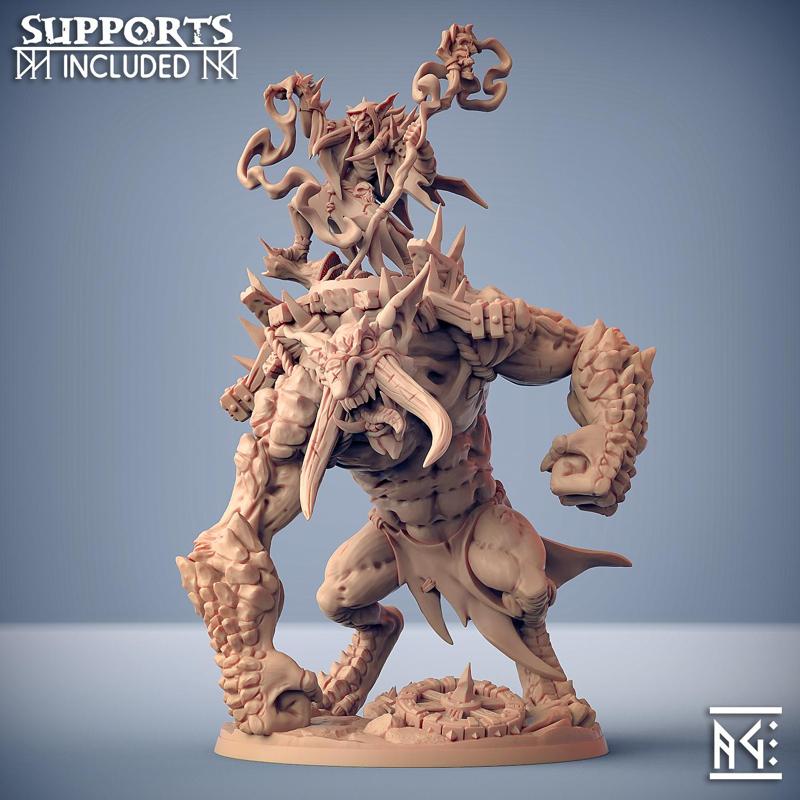 Bogtraz on Blackrazor Rock Troll - Blackrazor Hobgoblin Hero & Beast