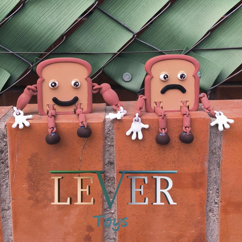 sandwich bros (articulated) print-in-place LEVER TOYS