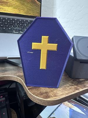 Coffin, Display, Box, for Care Bear Dracula, print in place, articulate