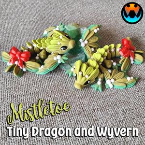 Tiny Mistletoe Dragon & Wyvern