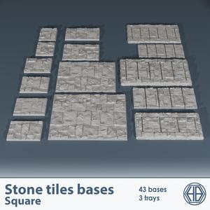 Stone Tiles Square Bases