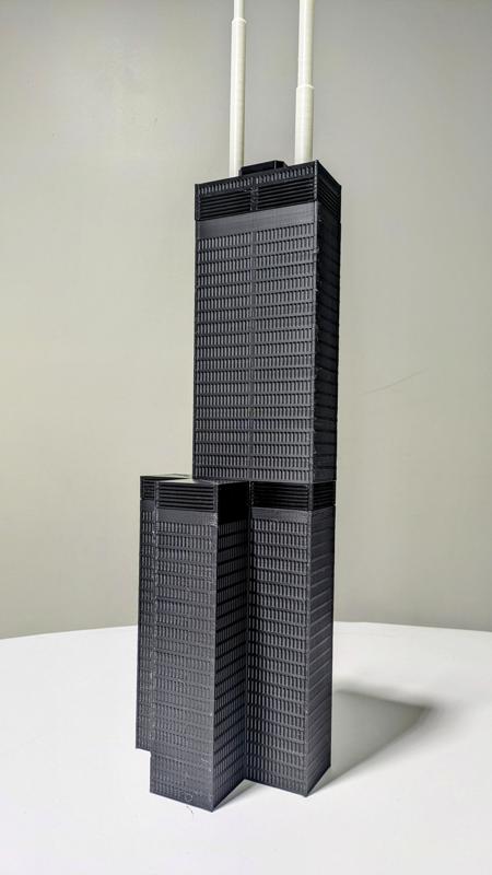 Searz Tower - 1:375 Scale Model Skyscraper [JUST THE TIP]
