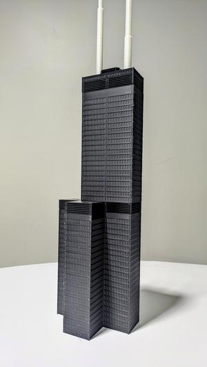 Searz Tower - 1:375 Scale Model Skyscraper [JUST THE TIP]