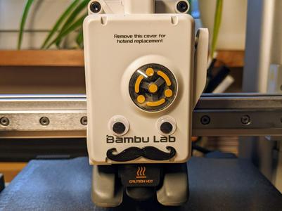 Extruder Facelift, googly eyes and mustache for your printhead! A1