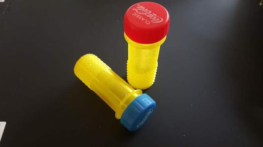 PET Container with knurled grip