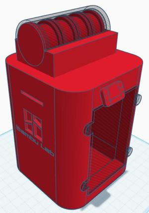 Bambu X1C coin bank with AMS