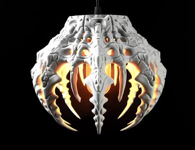 Skeletal Pendant Lamp by MODERN MACHINE