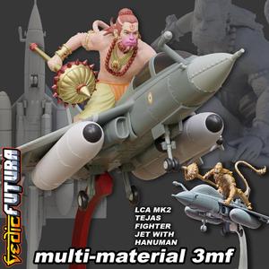 Indian LCA-Mk2 Tejas Fighter-Jet with Hanuman