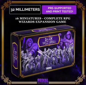16 miniatures - complete RPG wizards expansion game - DARK WIZARDS QUEST - Premium Package - MASTER OF DUNGEONS QUEST