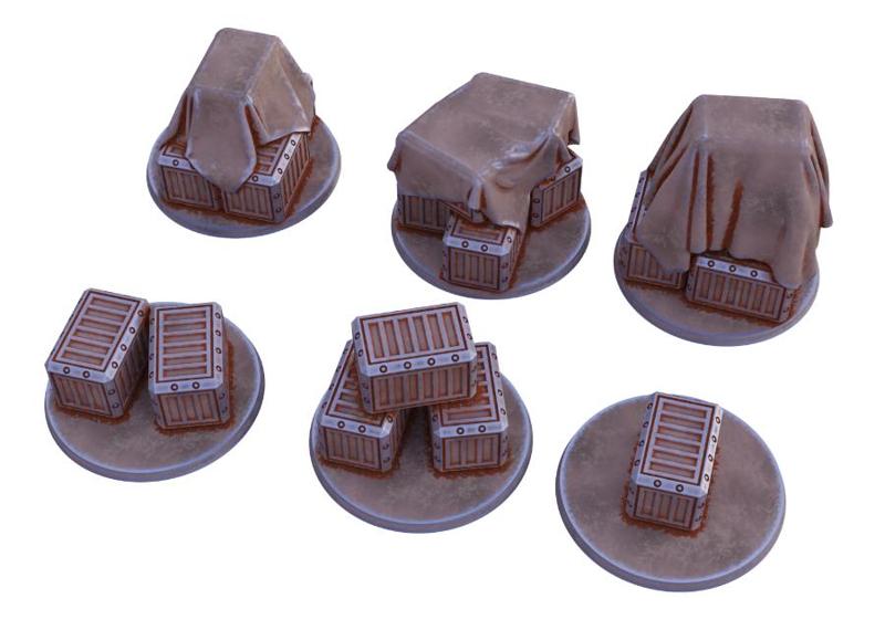 Scifi crates for my space dwarf kickstarter