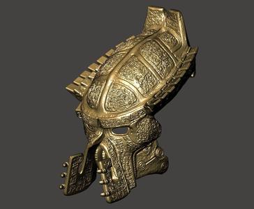 PREDATOR LORD BIOMASK COSPLAY HELMET AVP ANCIENT GYLPHS  Hi-Poly