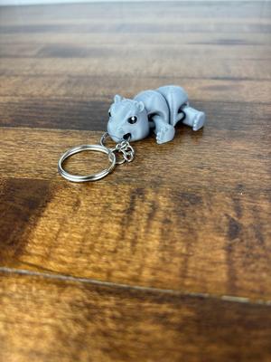 Baby Hippo Keychain