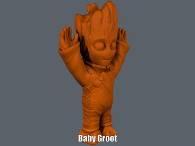 Baby Groot Jumpsuit (Easy print no support)