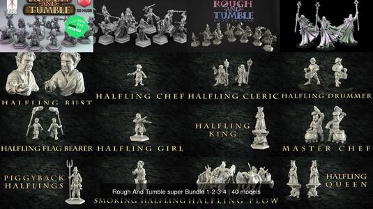 Rough And Tumble super Bundle 1-2-3-4 3D Model Collection