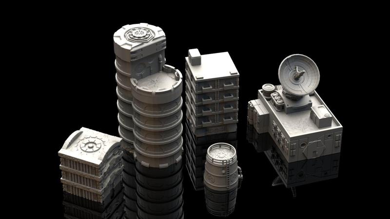 Wargaming Terrain - 5 3D Printable Buildings