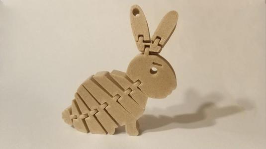 Flexi Rabbit Keychain