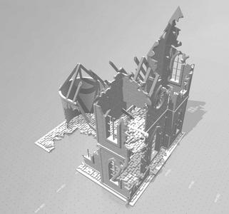 HereTekture - 40k Ruined Church