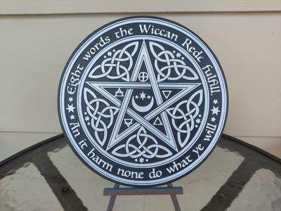 Wiccan Pentagram wall art