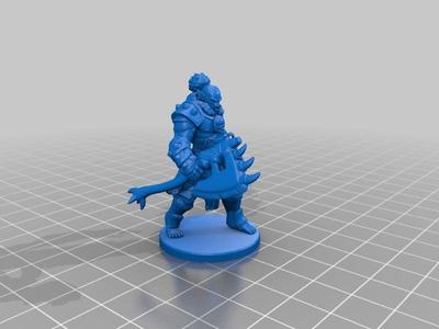 Orc Barbarian Miniature