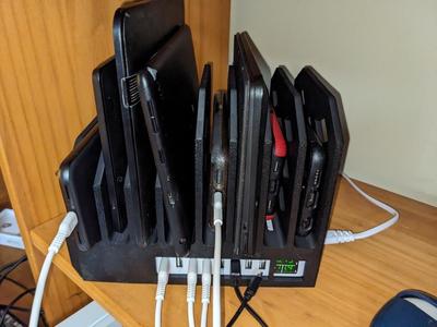 phone tablet charging station