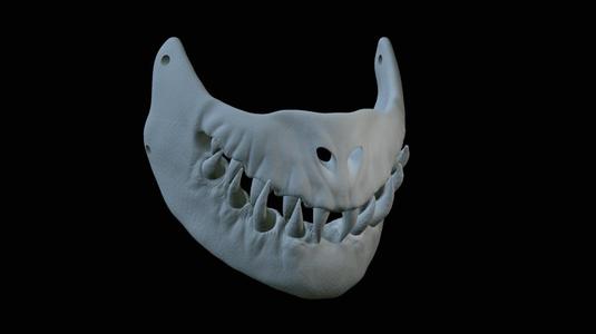 fantasy / horror mouth mask 4 3d printing