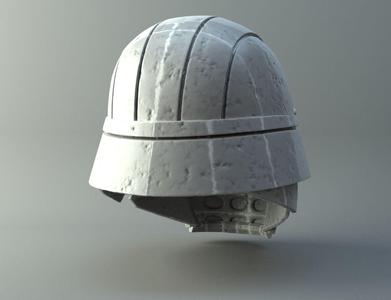 Damaged Rogue helmet - Knights of Ren - Star Wars universe