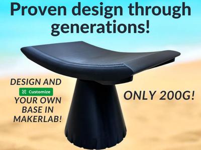 Stool/Headrest Premium Traditional - PortableChair