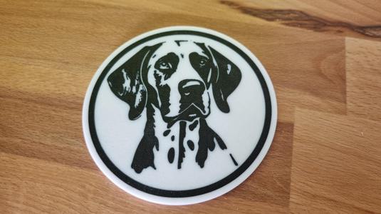 German Shorthaired Pointer coaster