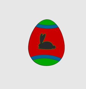 Easteregg Bunny - Window Picture