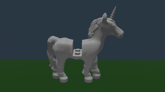 Rideable Lego Unicorn - Butterfly Cutie Mark