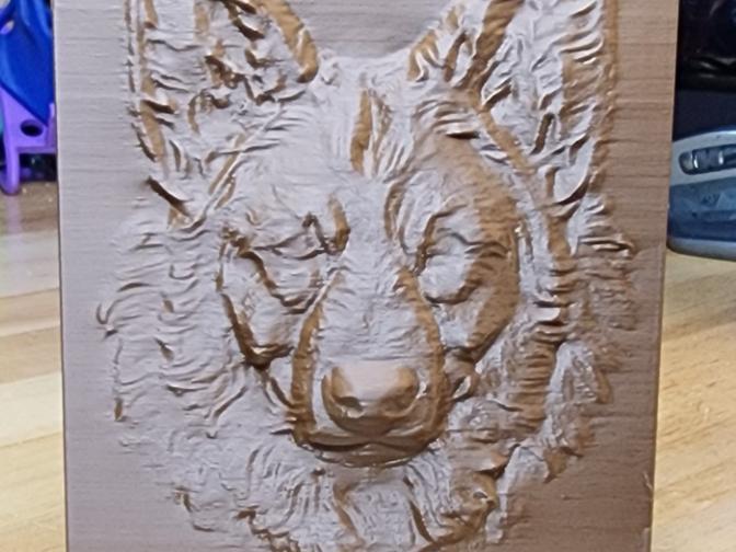 German Shepherd Dog Relief Sculpture 