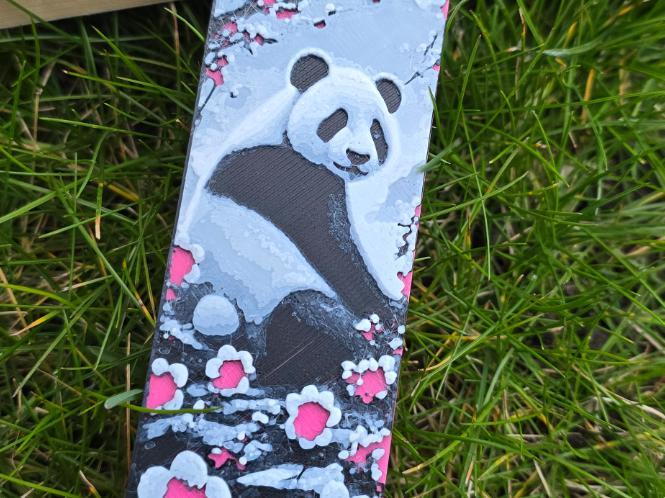 Pink Panda 3D Printed Bookmark