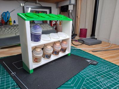 stackable paint rack for citadel colours