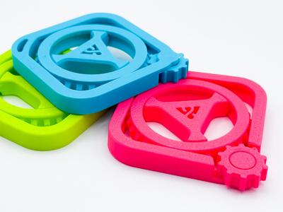 Double Gear Fidget Spinner - Print in place