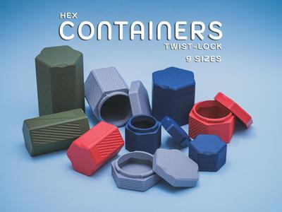 Hex Twist Lock Containers