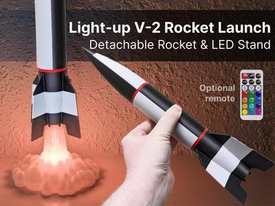 Light-up Rocket Launch | V-2 Rocket from WWII