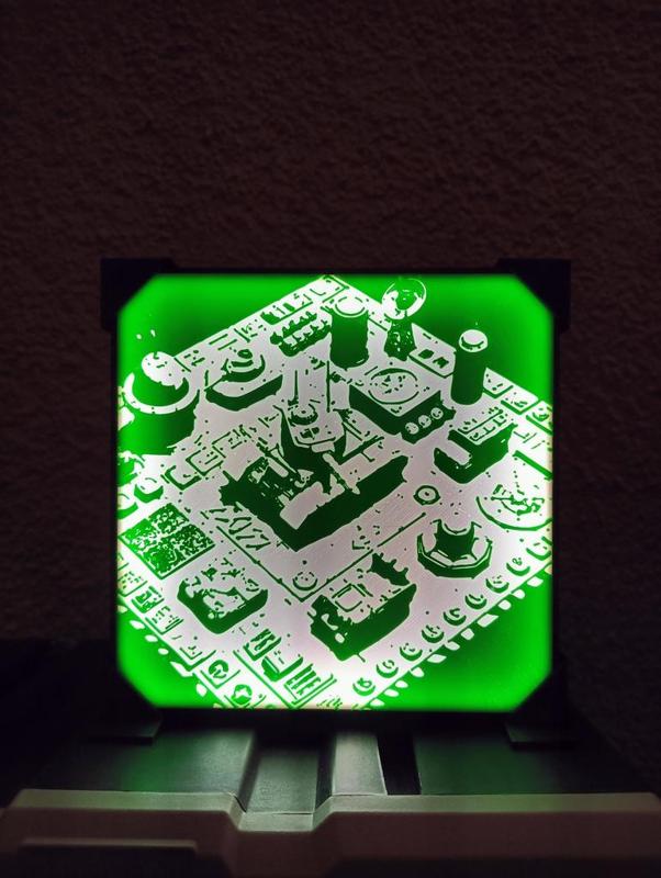Red Alert Based Lamp/Deco With Easy Solution To Change Front !