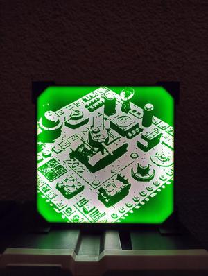 Red Alert Based Lamp/Deco With Easy Solution To Change Front !