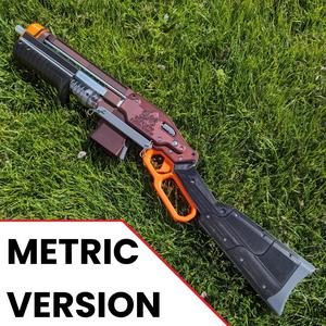 METRIC VER. SLAB - Silly's Lever Action Blaster (Nerf Homemade)