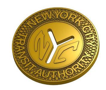 Coaster - NYC Transit Authority Token