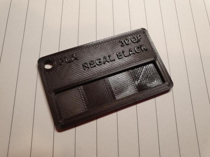 Customizable Filament Swatch