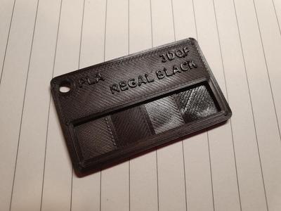 Customizable Filament Swatch