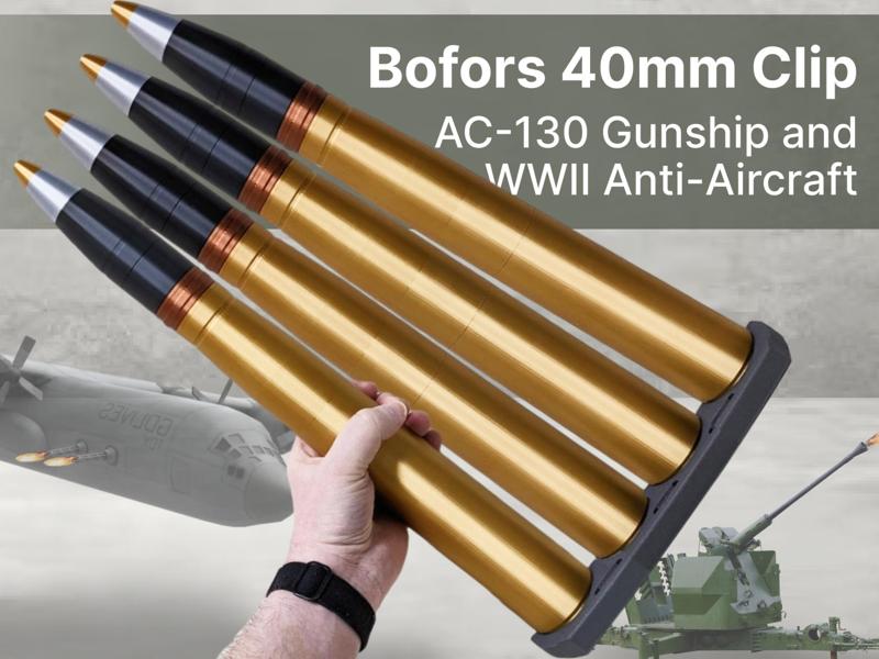 40mm Bofors Round Clip | Fought Kamikazes in WWII