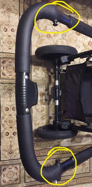 X-lander Stroller handle cup holder replacement, drzak na piti,na kelimek, rukojeť, nahrádní díl