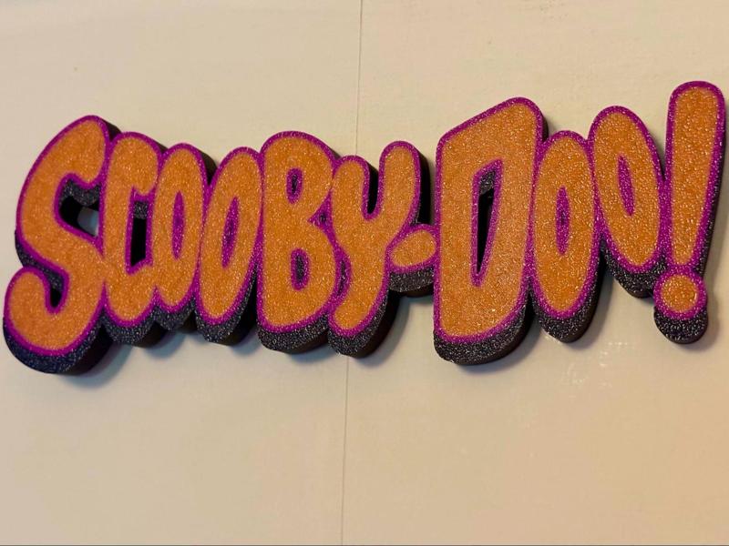 Scooby Doo Logo Wall Shelf Sign