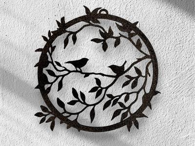 Spring decoration, birds door decoration