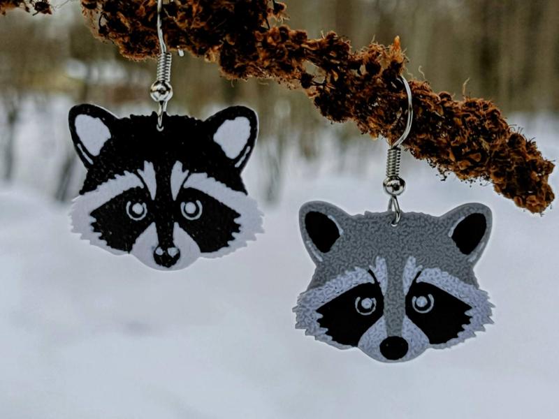 Cute Raccoon Earrings
